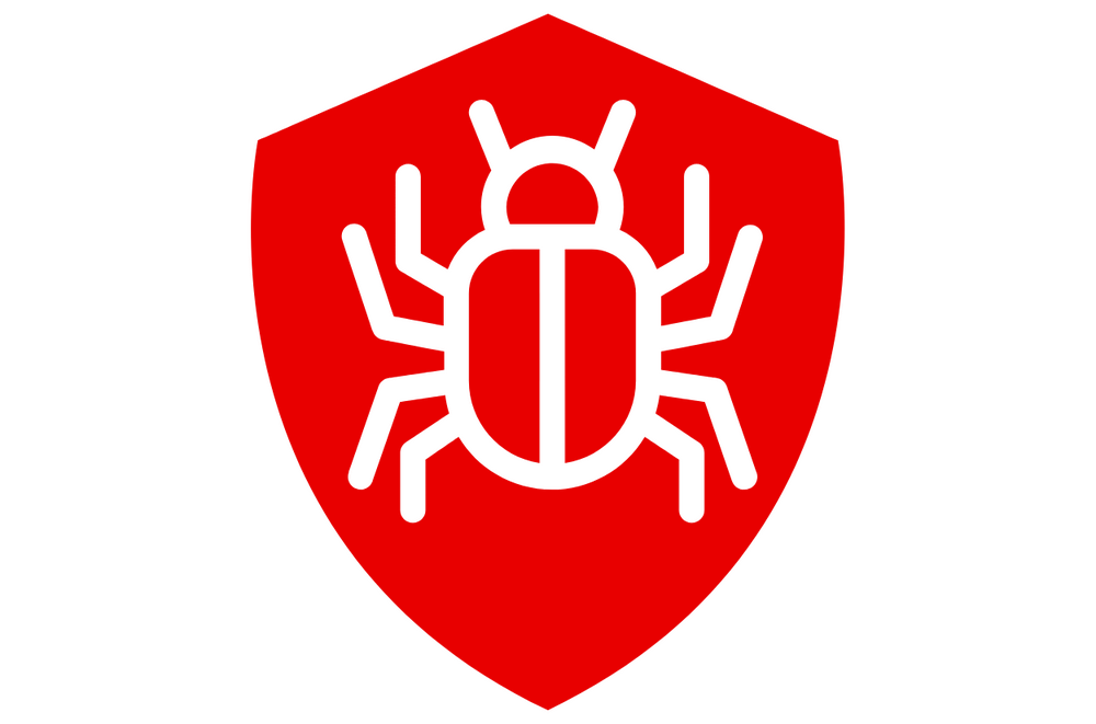 Malware bug representing standard malware cleaning