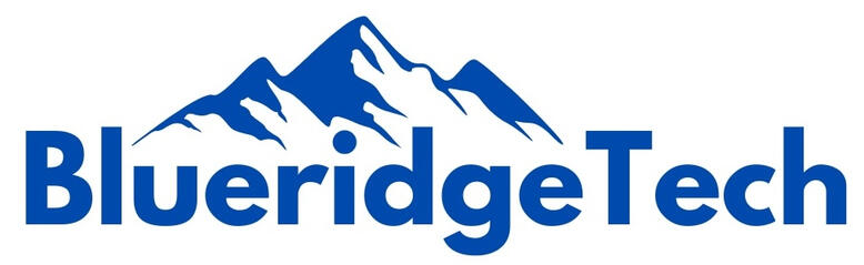 Logo with company name: Blueridge Tech