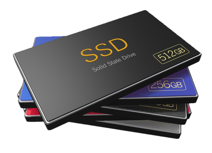 Solid State Drive (SSD) to show that this package includes the install of and SSD and Windows Operating System